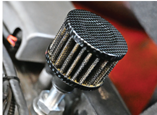 HZ-8019 5/8 inch ID valve cover breather installed