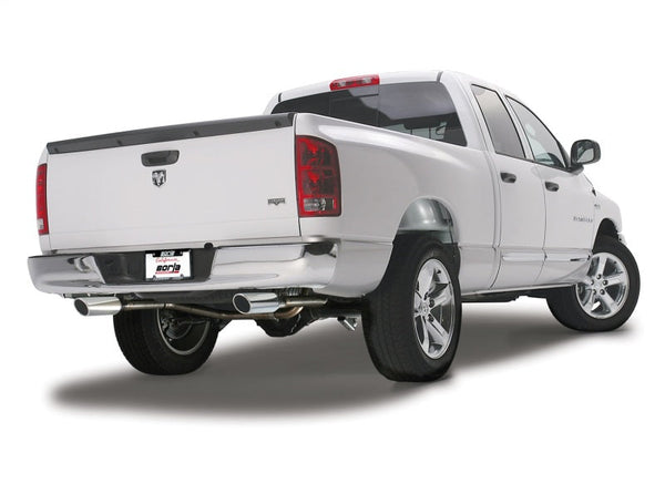 Borla 09-13 Dodge RAM 1500 5.7L CC/SB w/Fact Sngl Exhaust C/B 3x2.5in Single Round Rolled Split Rear